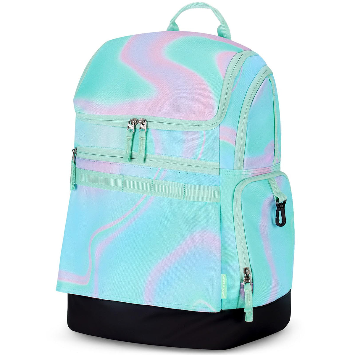 Choco Mocha Swim Bag for Kids Swim Bag for Swimmers, 35L Waterproof Girls Swims Backpack with Wet Dry Compartments, Organized Pool & Beach Bags, Fluids Teal