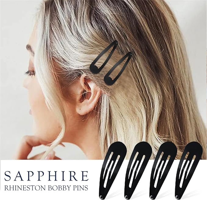 Snap Hair Clips, 40 Pack 2 Inch Barrettes Metal Hair Clips Slides, Women And Girl Metal Bb Barrettes Accessories Styling
