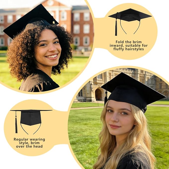 ZEYER Graduation Cap Headband for Women, Firm Anti-fall HairBand for Graduation Hat, Hat Accessories for Graduates, Students Ideal For Graduation Ceremonies
