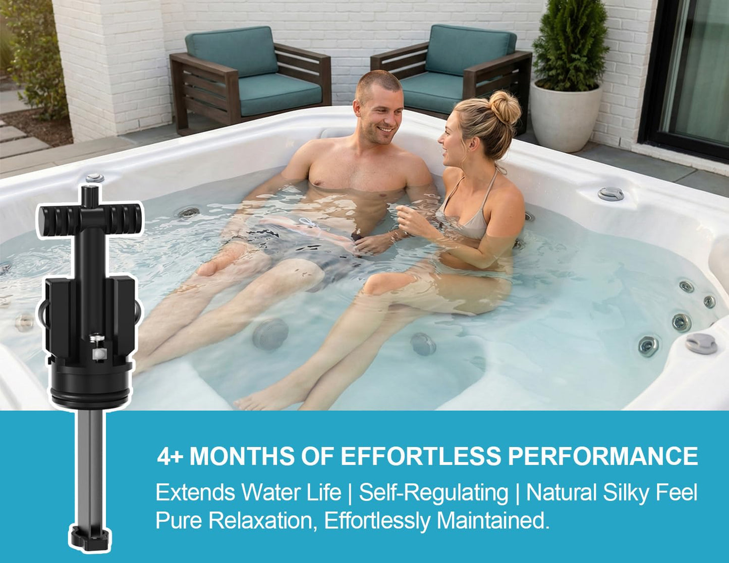 Upgrade Salt Water System Cartridge Replacement for Spas & Hot Tubs, Compatible with Hot Springs Highlife & Limelight, Chlorine-Generating Filter, Soft, Fresh Water, Reduces Dry Eyes, Itchy Skin