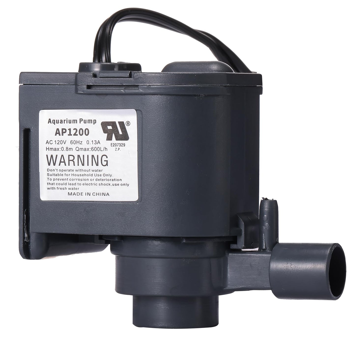 AC 120V AP1200 Commercial Large Flowing Water Ice Machine Water Pump Small Circulating Submersible Pump For HZB-30F,HZB-38F,HZB-32,HZB-45,HZB-65,HZB-90,HZB-120,HZB-160 Ice Maker 60Hz 0.13A Hmax:0.8m