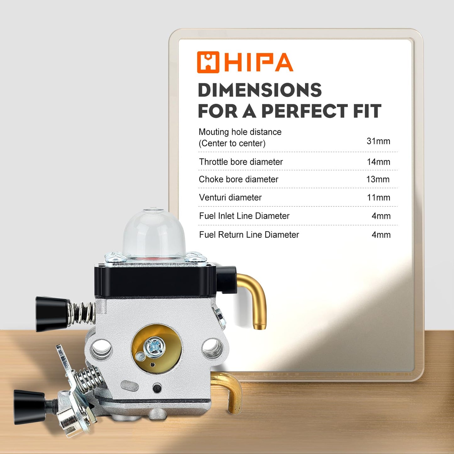 Hipa FS80R Carburetor for STHIL FS85 FS85R FS80 FS72 FS74 FS75 FS76 FS85RX HS72 HS74 HS75 HS76 HS80 HS85 HL75 FH75 FC75 FC85 KM80 HT70 HT75 String Trimmer Weedeater w Maintenance Kit