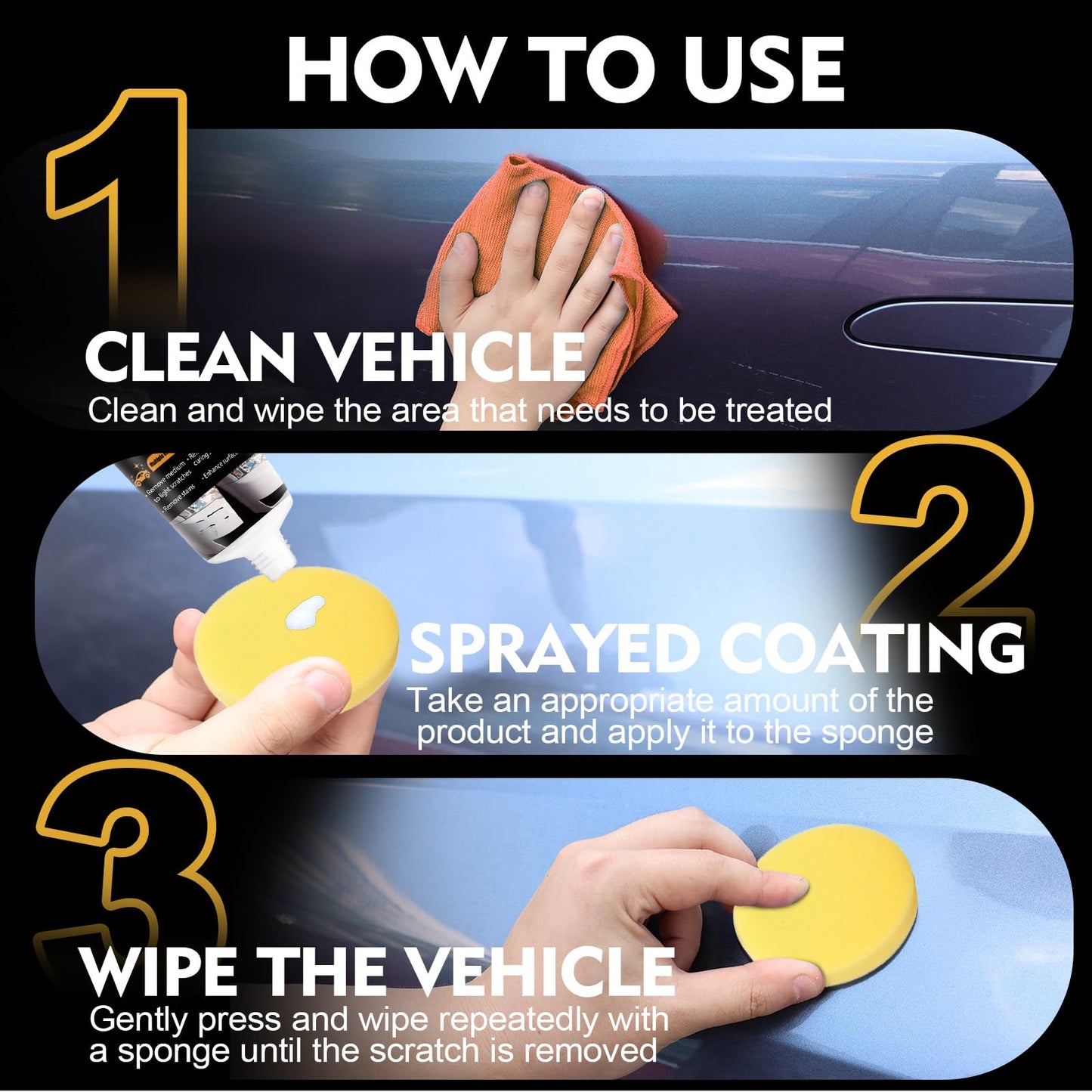 2026 New Upgraded Erase Car Scratch Remover for Deep Scratches, Car Paint Scratch Remover for Vehicles, Car Scratch Repair Kit (1)