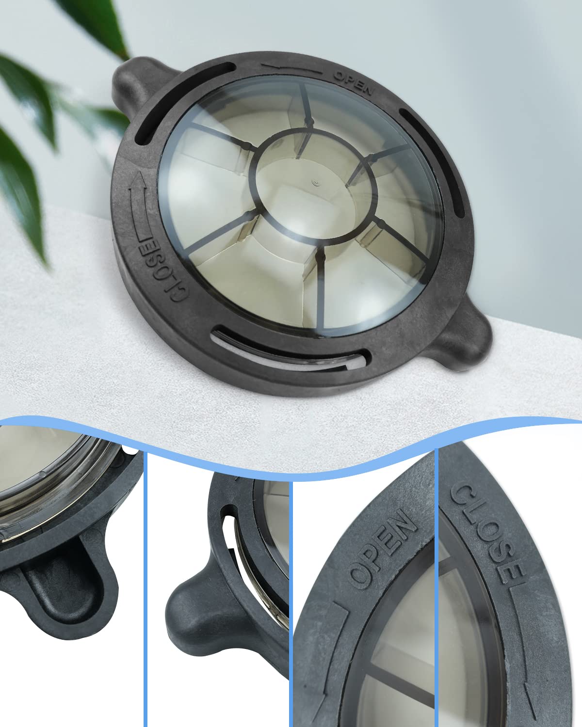 Pool Pump Lid Replacement Fit for Splapool Pureline Deluxe Above-Ground In-Ground Pool Pumps 0. 75 hp 1 hp 1.5hp Pump Pool Strainer Lid Replace #72728 72729 72730 72729 Swimming Pool Pump Basket Cover