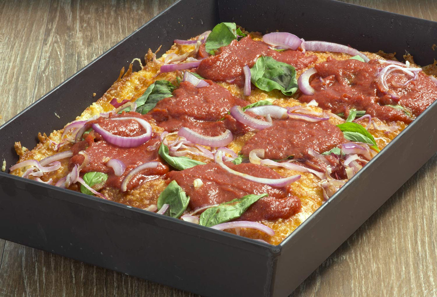 LloydPans Kitchenware 8 Inch by 10 Inch Detroit Style Pizza Pan - PSTK