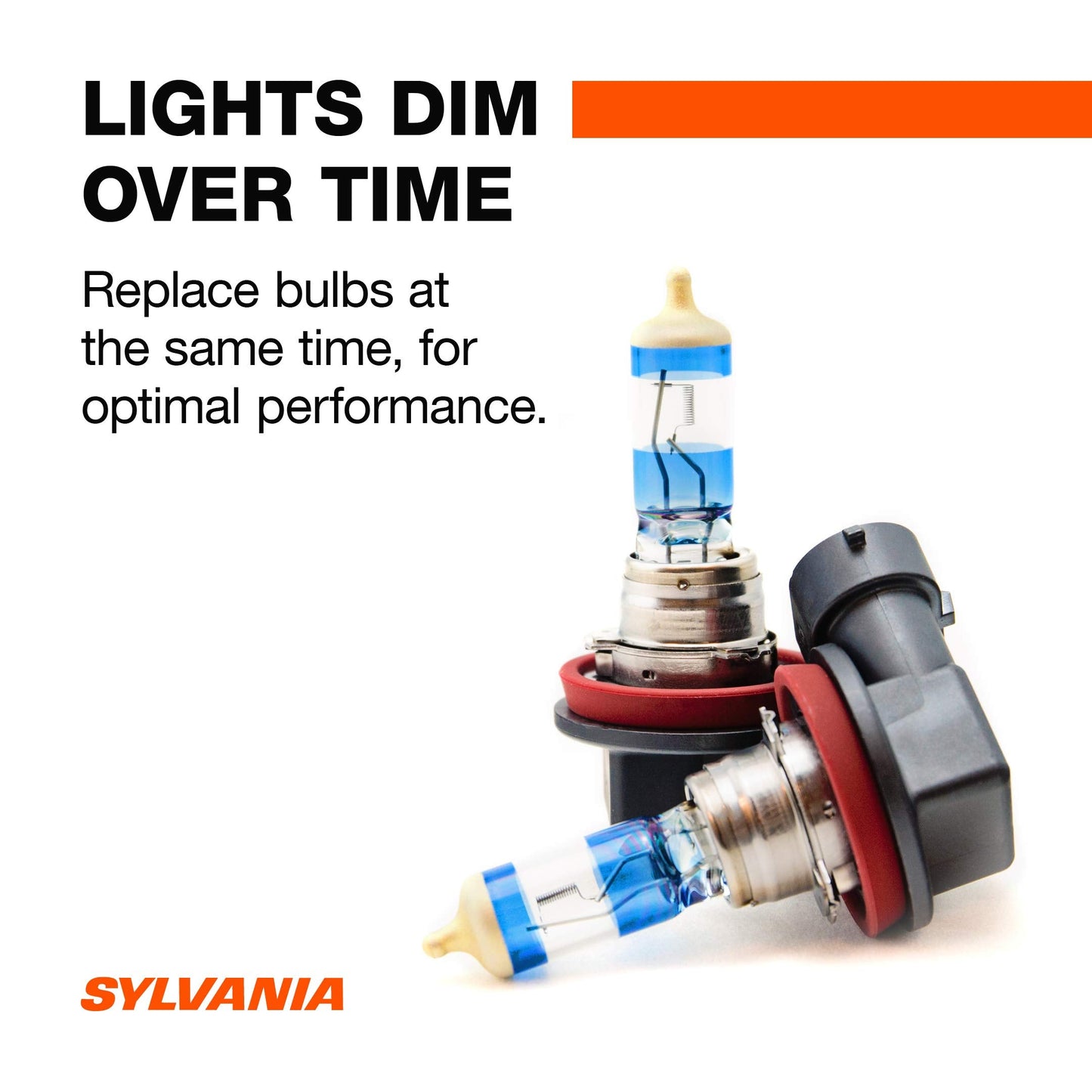 SYLVANIA - H11 SilverStar Ultra - High Performance Halogen Headlight Bulb, High Beam, Low Beam and Fog Replacement Bulb, Brightest Downroad with Whiter Light, Tri-Band Technology (Contains 2 Bulbs)