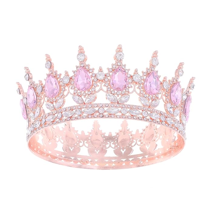 Queen Crown for Women Crystal Tiara for Women Rhinestone Wedding Headband for Bride Hair Accessories for Costume Birthday Party Prom Gifts