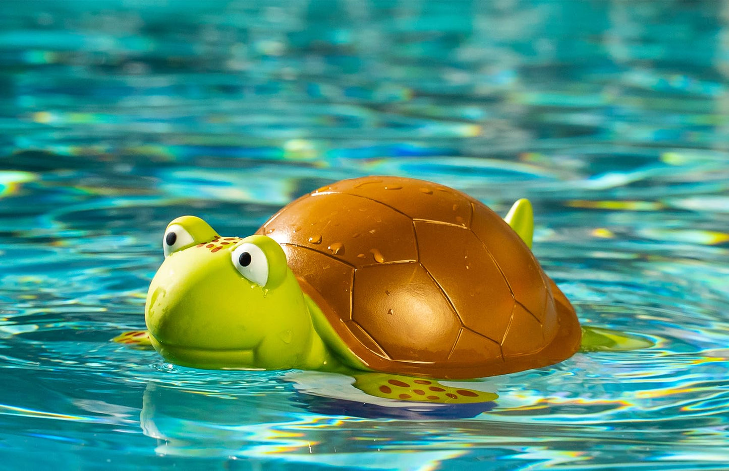 WWD POOL Chlorine Floater, Animal Pool Chlorine Dispenser for Chemical Tablets Fits 3 Inch Tabs Bromine Holder(Turtle)