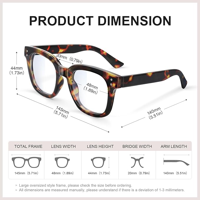 Blue Light Blocking Glasses for Women, Bluelight Glasses Womens Relieve UV Glare Eye Fatigue for Work Reading