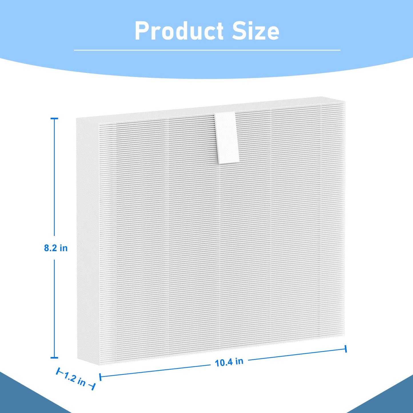 Macaberry 10-00814 Hot Tub Spa Flat Filters Compatible with Bullfrog M Series M6 M7 M8 M9, Swim Series S150 S180XD S200 and A Series A5 A6 A7 A8 A9 (2023 to Present) 6 Pack