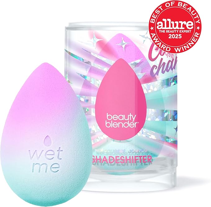 Beautyblender® Wave Beauty Blender Makeup Sponge, Super-Soft Foam Easily Blends Foundations, Powders & Creams, Made in USA, Reusable, Washable, Streak Free Application