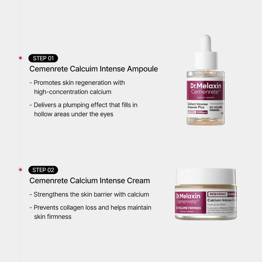 Dr.Melaxin Calcium Intense Firming Cream with Collagen & Elastin, Lifting & Volumizing Face Cream for Sagging Skin, Niacinamide for Plumping Care, 1.69 fl.oz