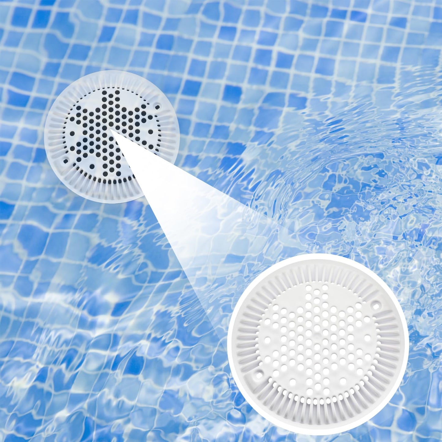 SZHY-LINK WGX1048E Pool Main Drain Cover Compatible with Hayward Suction and Dual Suction Outlet, Pool Drain Cover (1 Pack)