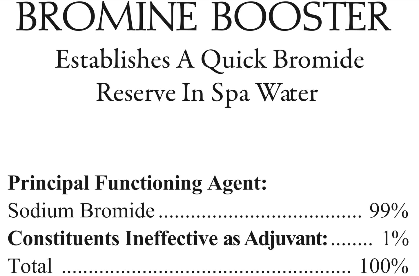 SpaChoice 1-Pound Premium Bromine Booster, Sodium Bromide for Hot Tub, Made in USA
