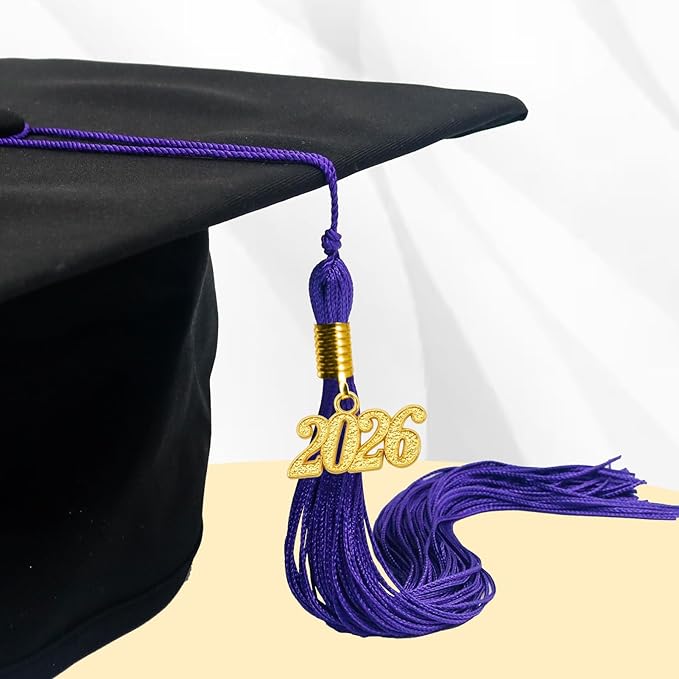 GraduationMall Single&Multiple Color Graduation Tassel with 2026 Year Charm 9"