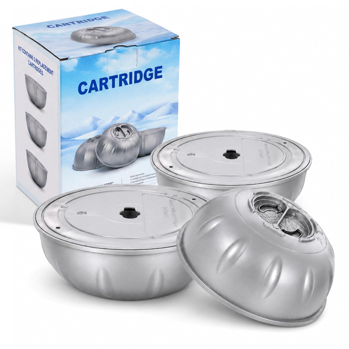 KEWINTANT Hot Tub Replacement Cartridges for Frog Ease Floating System, Fits Up to 600 Gallons, Easy to Install, Long-Lasting Filtration for Clean Water - 3 Pack
