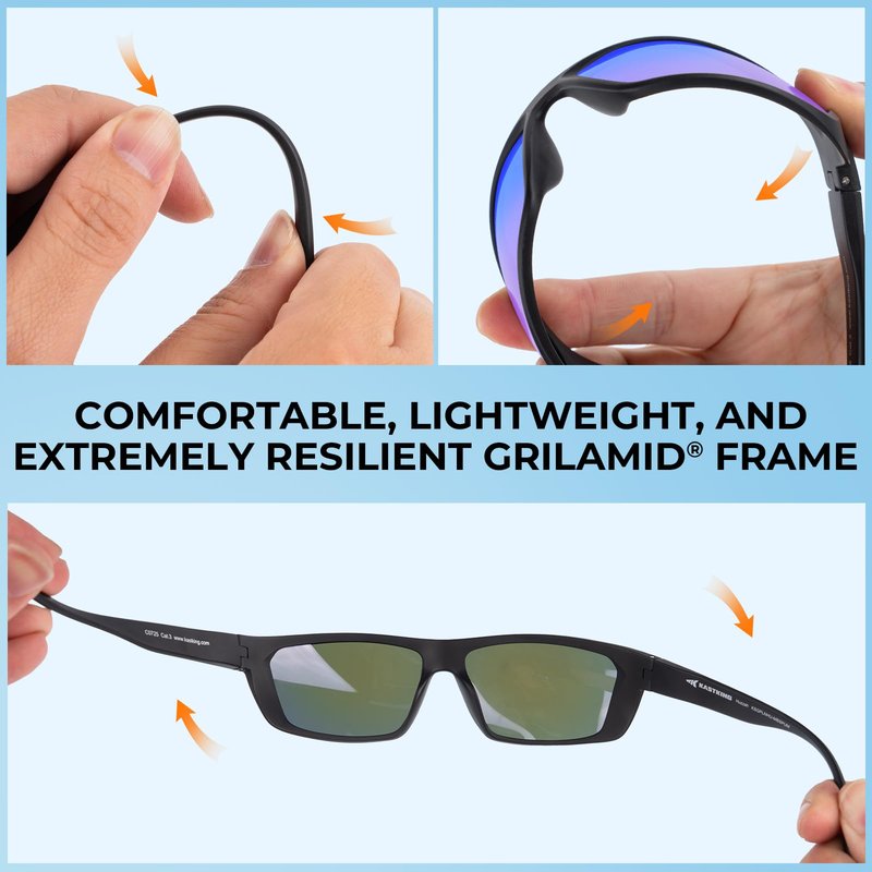 KastKing Huzzah Polarized Sport Sunglasses for Men and Women, Ideal for Driving Fishing Cycling and Running,UV Protection
