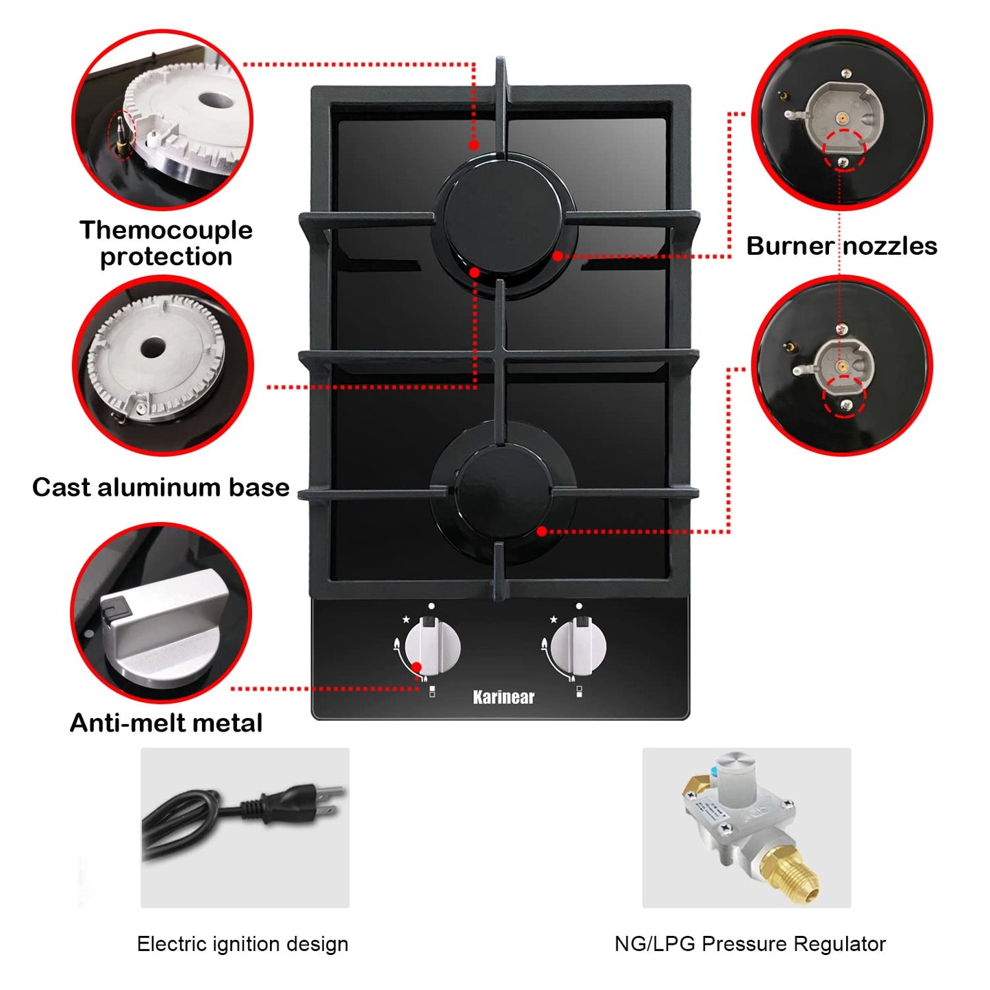 karinear Gas Cooktops (new 2 burner)