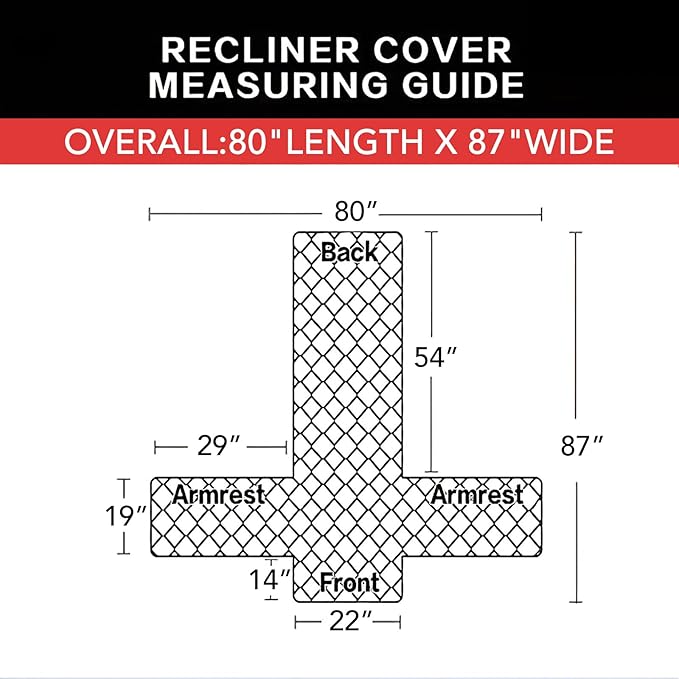 Easy-Going Recliner Chair Slipcover Reversible Sofa Cover Water Resistant Couch Cover Furniture Protector with Elastic Straps for Pets Dog (Recliner 22 inch, Chocolate/Beige)
