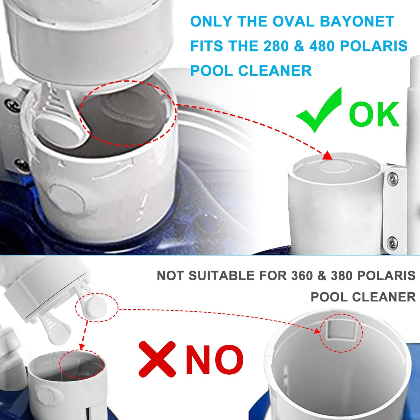 AMI PARTS 3 Pack Pool Cleaner Bags with Zipper, Universal Replacement Leaf Bags Fits for Po.laris 280 480 K13 K16