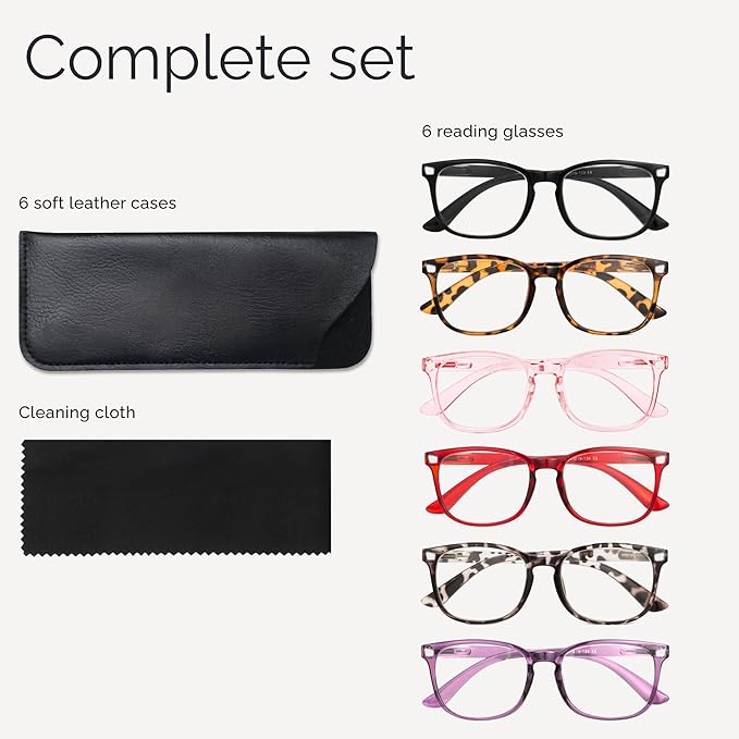 CCVOO Reading Glasses for Women/Men, Eyeglasses, Blue Light Readers for Women/Men, Computer Eye Glasses, Cheaters