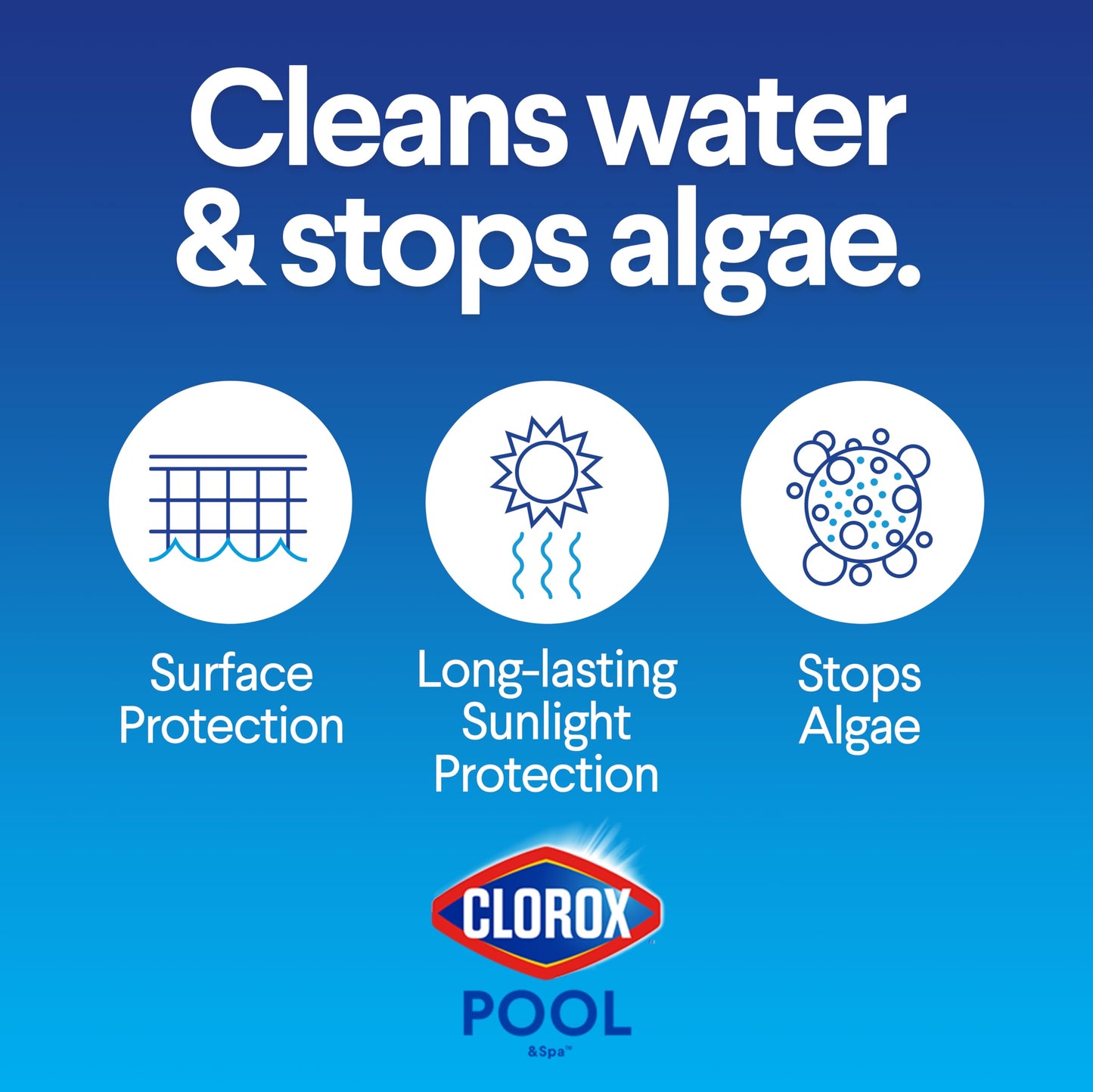 Clorox Pool&Spa XTRABLUE 3” Chlorinating Tablets, Individually Wrapped, Kills Bacteria & Stops Algae (35 LB)