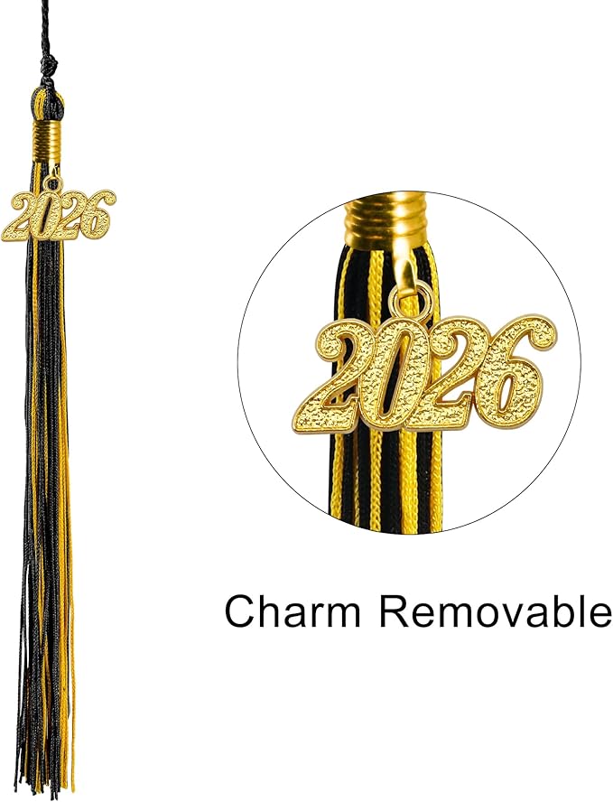 GraduatePro Matte Graduation Cap with 2026 Tassel for Adults High School and Bachelor Master 12 Colors