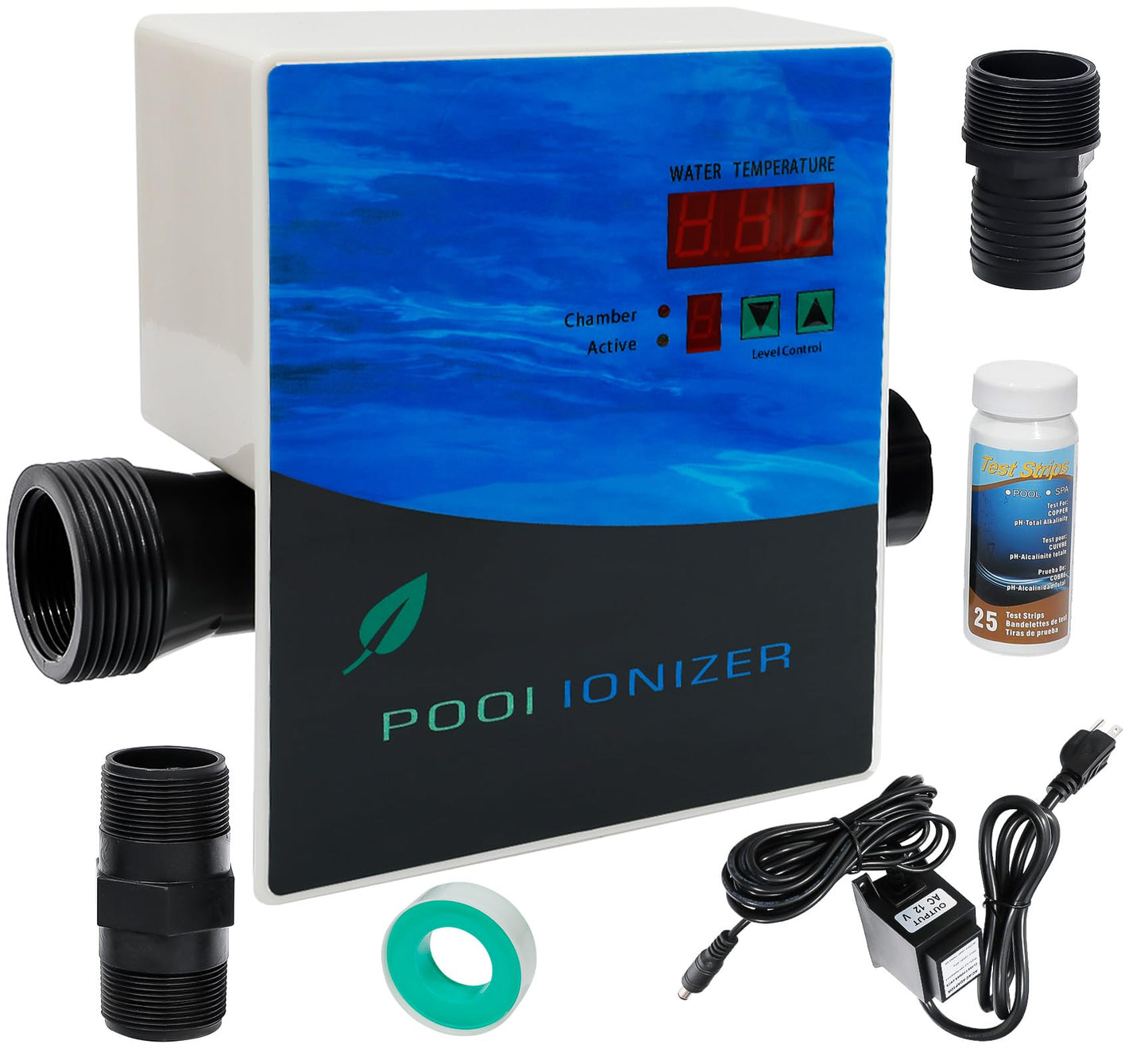 444301 Pool ionizer System, Pool Purifier with Active Level Control for In-Ground and Above-Ground Pools, Hot Tubs