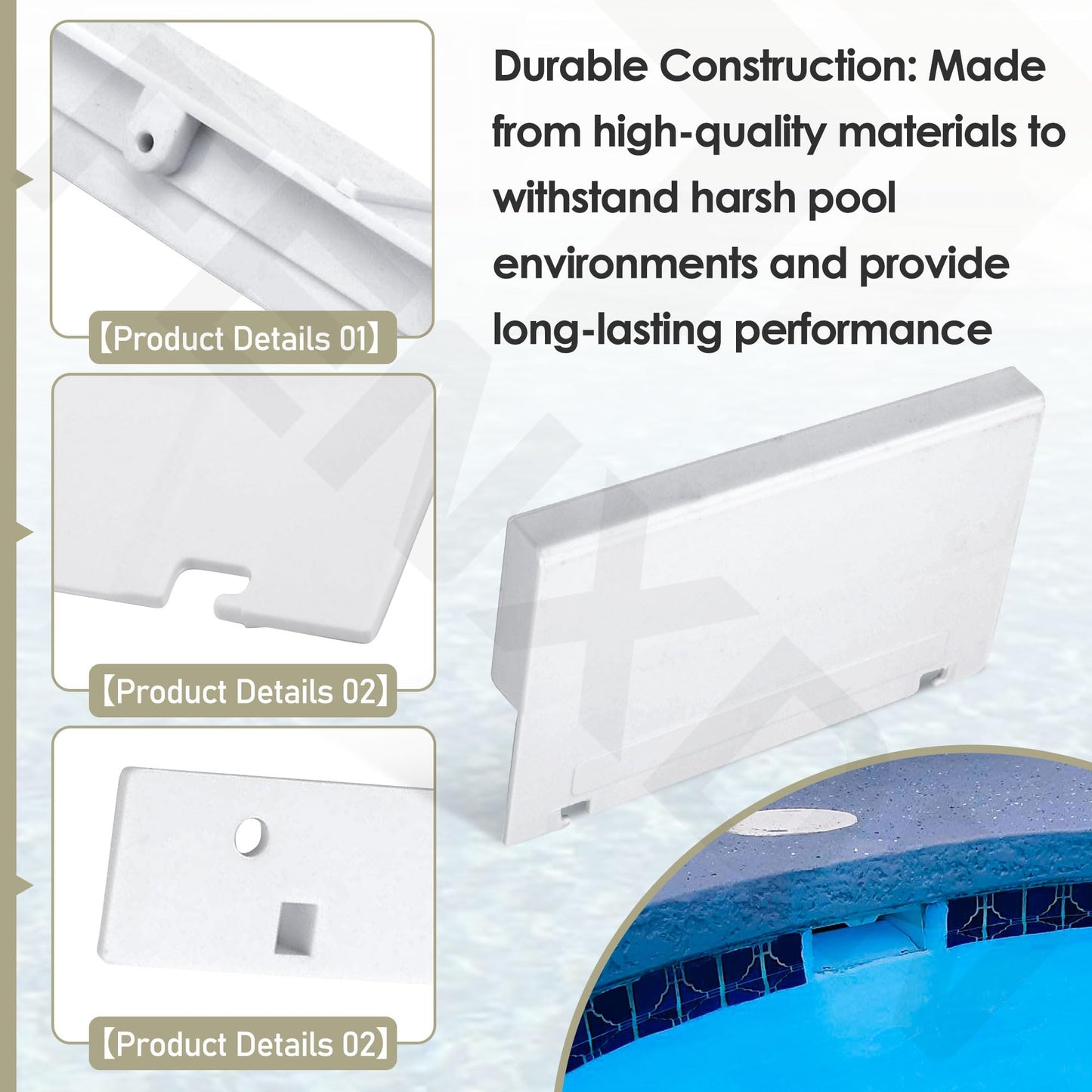 FENXDN SP1070 Pool Skimmer Weir Flap Door [ 8-7/16" Length, 5-1/4" Width, 1-1/8" Thick] Compatible with Hay-Ward SP1070-K SP1070-D SPX1070KHR SP1070 SP1071 and SP10712S