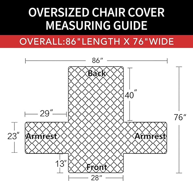 Easy-Going Oversized Chair Sofa Slipcover Reversible Sofa Cover Water Resistant Couch Cover Furniture Protector Cover with Elastic Straps for Pets Dog (Oversized Chair, Dark Gray/Beige)