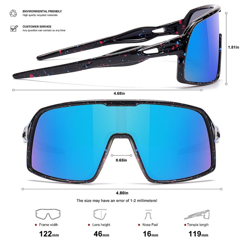 SEKKAF 3PACK Kids Baseball Sunglasses for Boys Girls Polarized Youth Softball Cycling Sports UV400 Protection Goggles