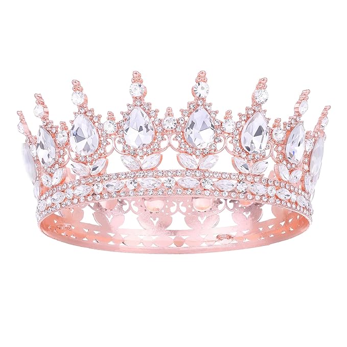 Queen Crown for Women Crystal Tiara for Women Rhinestone Wedding Headband for Bride Hair Accessories for Costume Birthday Party Prom Gifts