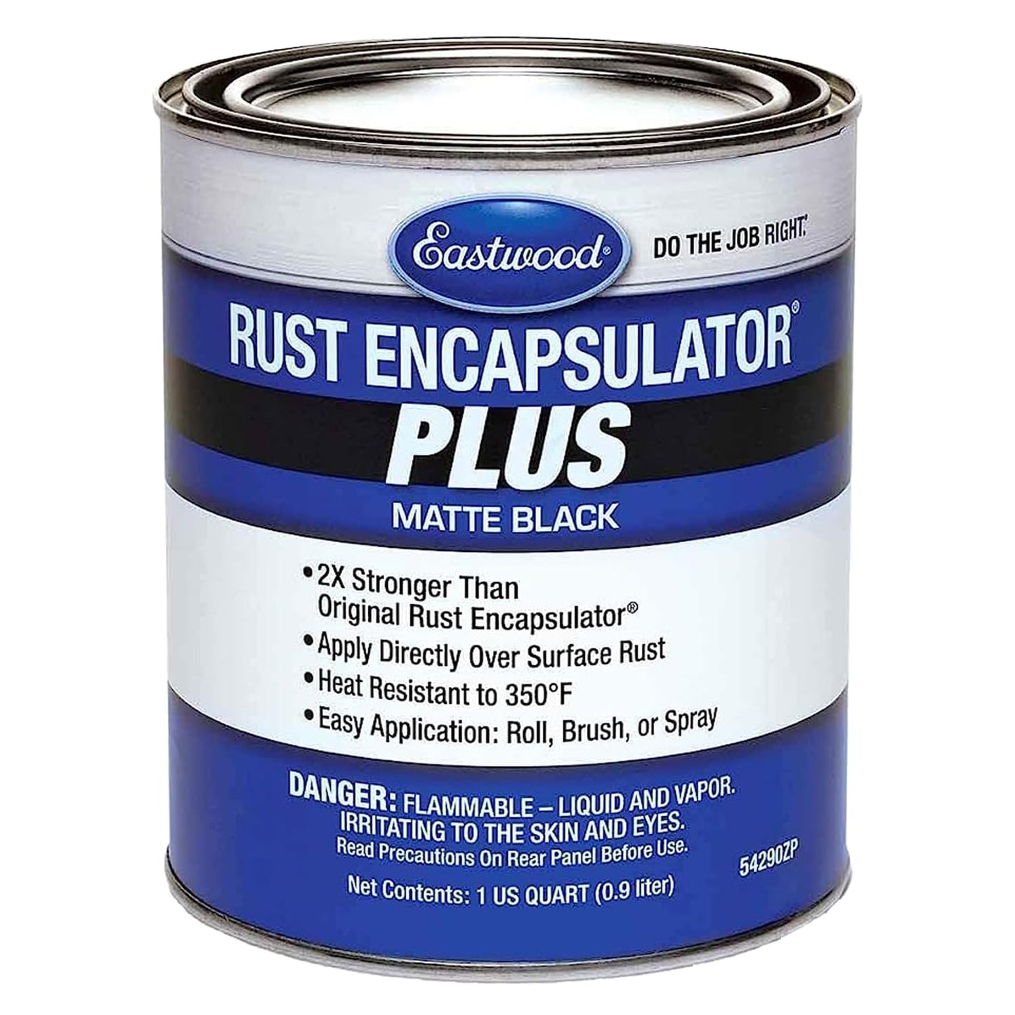 Eastwood Matte Black Rust Encapsulator Plus | Long Lasting Durable Finish 1 Coat Maximum Rust Protection | Heat Resistance up to 350 degrees Fahrenheit | 1 Quart, Matte Black
