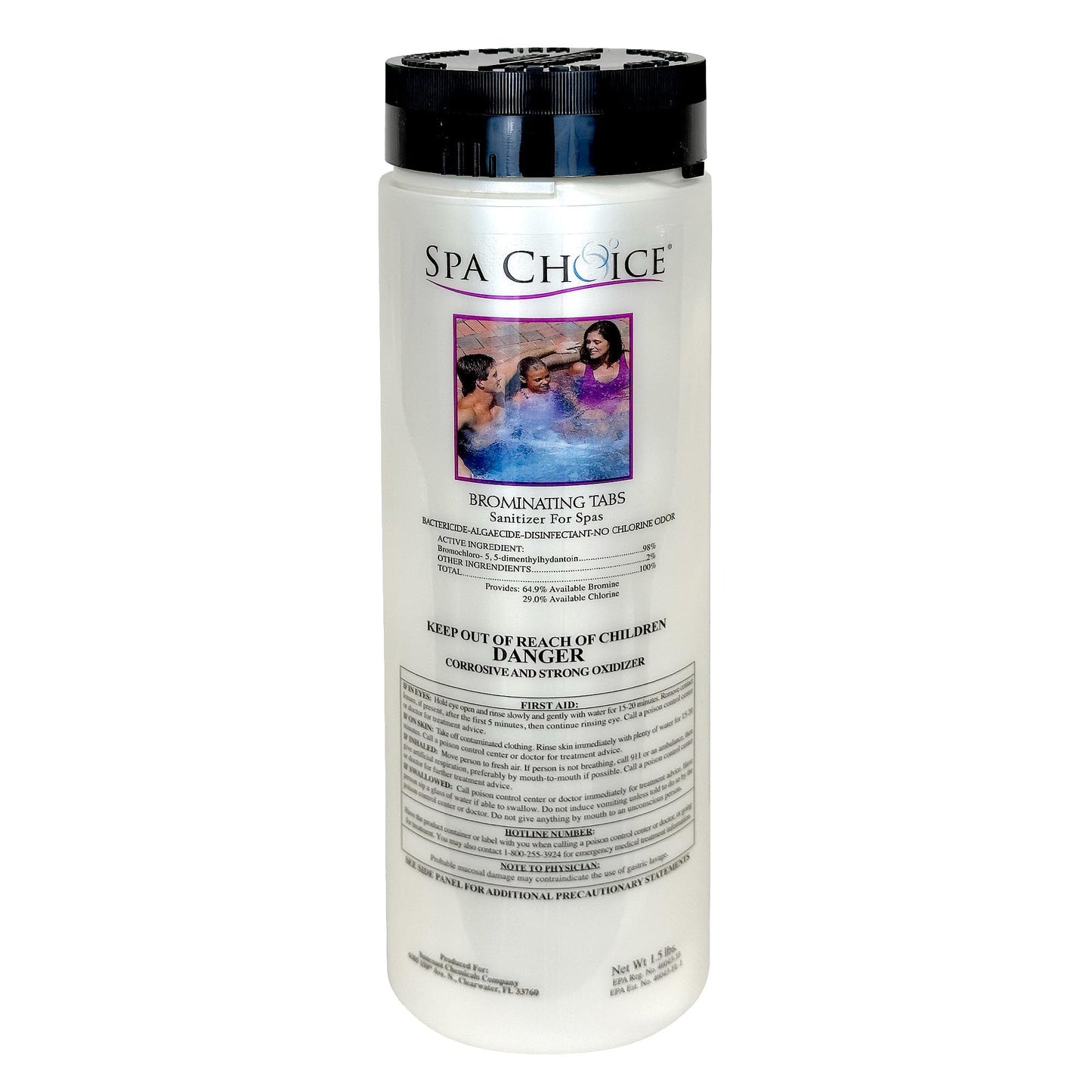 SpaChoice 1.5-Pounds Premium Brominating Tabs Sanitizer for Spas, Bromine Tablets for Spa Hot Tub, Made in USA