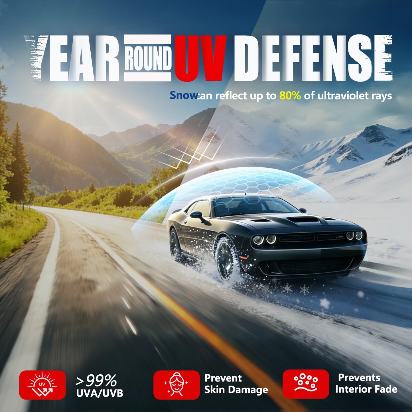 Vepagoo Ceramic Car Window Tint Film 20% VLT, 20" x30FT