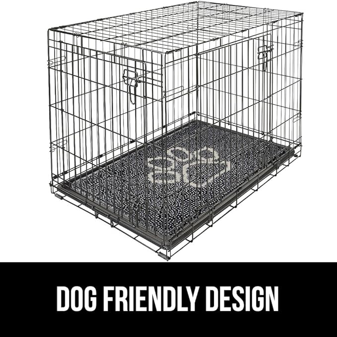 GORILLA GRIP SoakSTOPPER Dog Door Mat, Machine Washable Rug Absorbent Doormat Captures Moisture Mud Dirt, Quick Dry Soft Chenille Entryway Rugs Indoor Entrance Mats for Dog Paws, 24x17 Charcoal