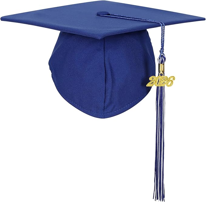 Newrara Graduation Unisex Matte Adult Graduation Cap with Tassel
