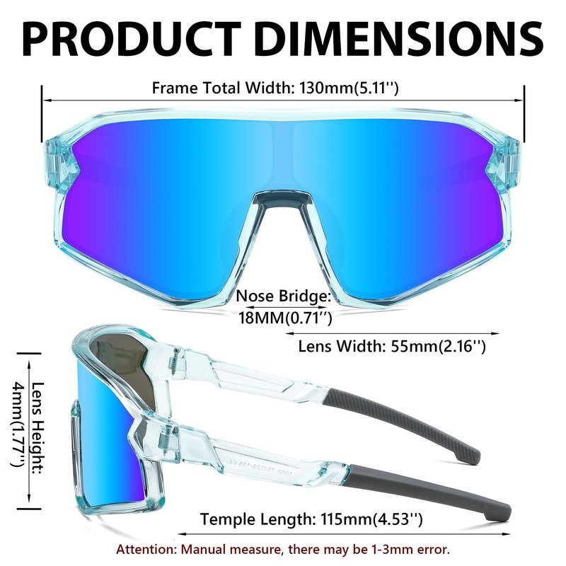 FEISEDY Kids Sunglasses Polarized Youth Baseball Sunglasses Sports Cycling Glasses for Boys Girls Age 4-8 B0183