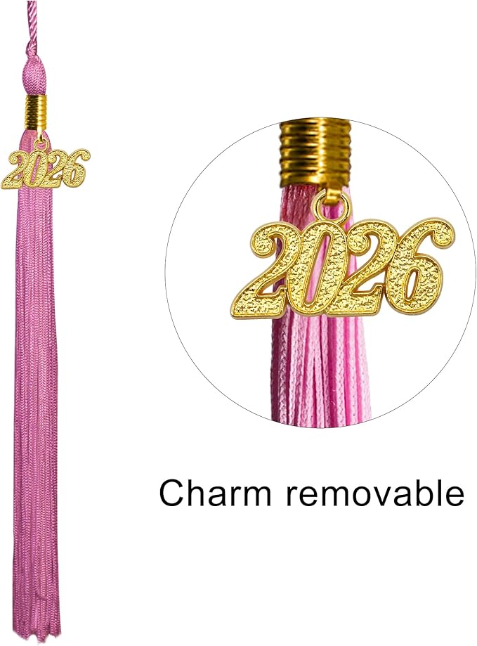GraduatePro Matte Graduation Cap with 2026 Tassel for Adults High School and Bachelor Master 12 Colors