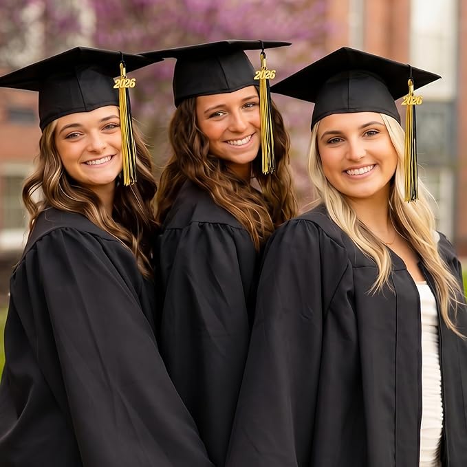 GraduationMall Single&Multiple Color Graduation Tassel with 2026 Year Charm 9"