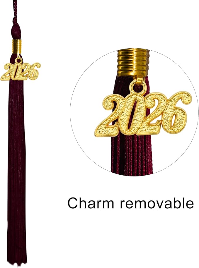 GraduationMall Matte Kindergarten & Preschool Graduation Cap for Kids with 2026 Tassel Black