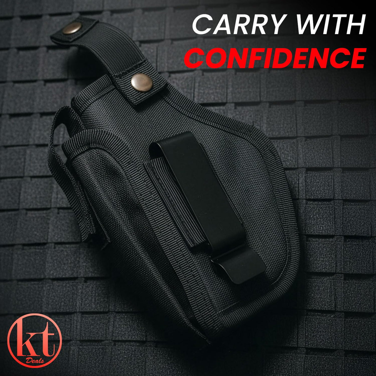Universal Gun Holster for Men & Women, IWB/OWB Waist Belt Pistol Holster Fits for Taurus Glock Sig M&P 380 9mm Gun Holsters for Concealed Carry Handgun Right/Left Hand Draw with Mag Holder
