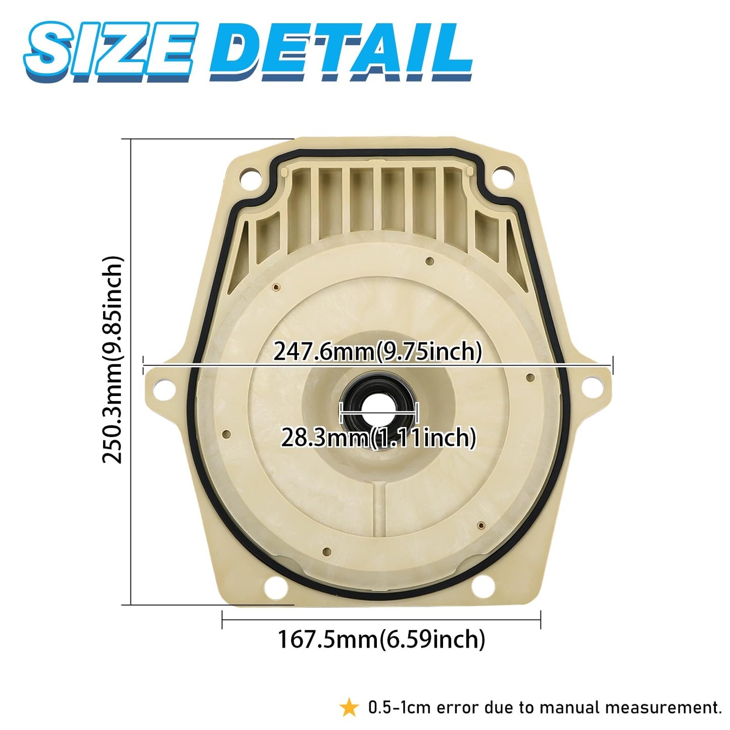 FQRANBO 25357-300-000 074564 Seal Plate Fits for Whisperflo Intelliflo Swimming Pool Pump with Seal Plate Gasket & Shaft Seal PS-1000