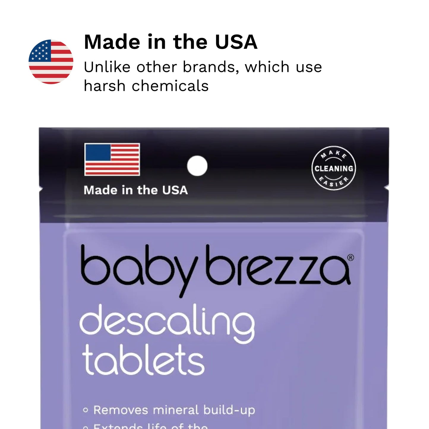 Baby Brezza Descaling Tablets - Compatible with Bottle Washer Pro and All Brands of Baby Bottle Washer Appliances