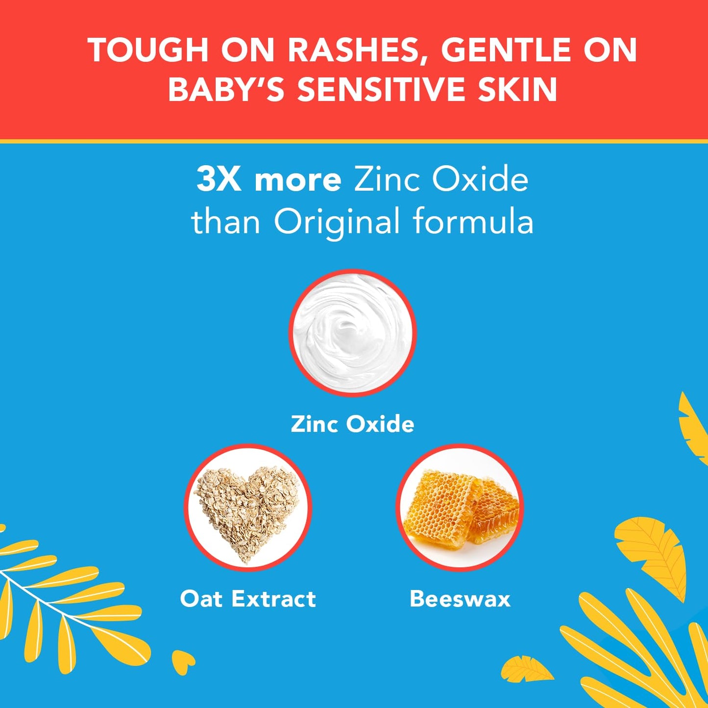Triple Paste 3X Max Diaper Rash Ointment for Baby, Maximum Strength with 40% Zinc Oxide Ointment for Serious Diaper Rash, 6 oz Tube