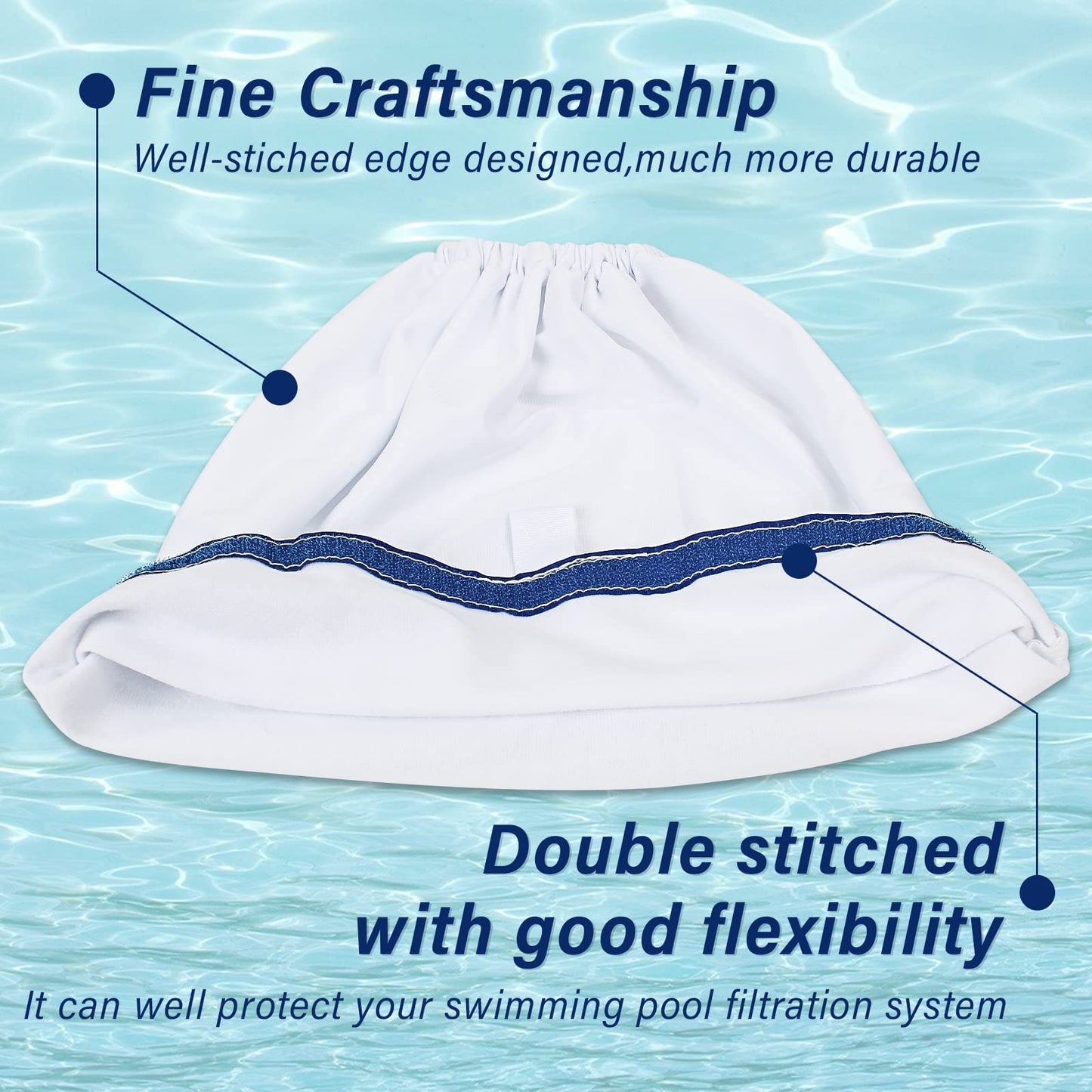 Pokin Upgrade Pool Cleaner Fine Filter Bag Replacement for Aquabot/Aqua Filter Bag Products 8114,Fits Pool Spa Part Small Wheeled Aquabot Cleaners S-2-40 S2-50 Pura 4X Pura 5X