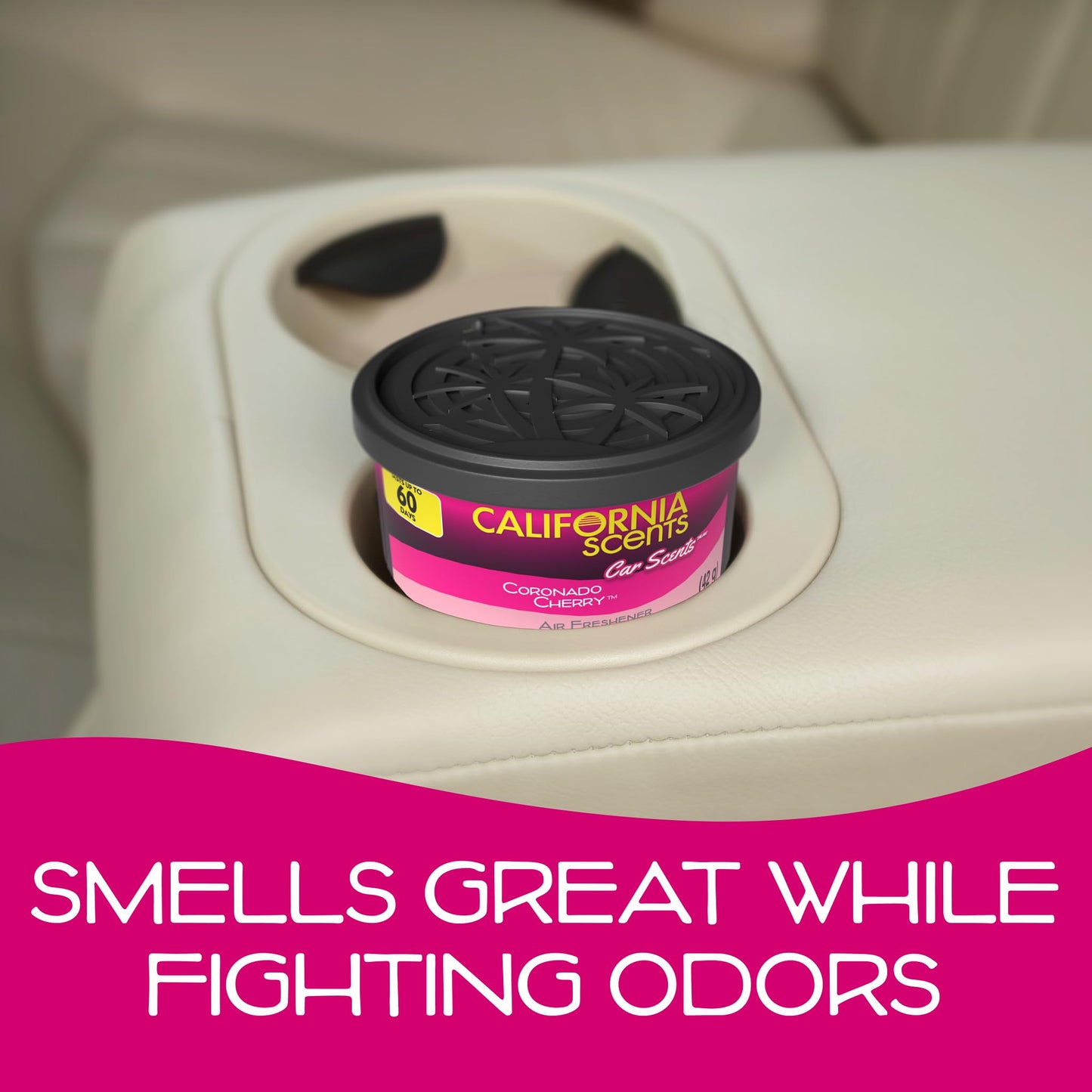 California Scents Can Air Freshener and Odor Neutralizer, Set of 12 Spillproof Cans for Home and Car, Assorted Scents, 1.5 Oz Each (Packaging May Vary)