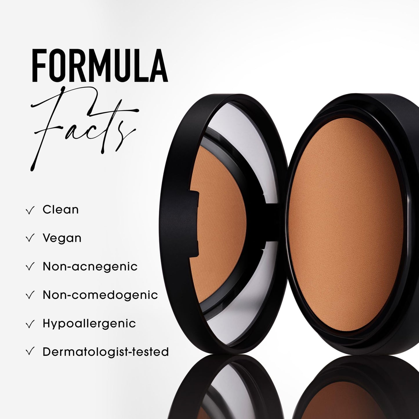 bareMinerals Barepro 24HR Skin-Perfecting Powder Foundation, Matte Pressed Powder Foundation Full Coverage with Plant-Based Squalene, Oil Control, Vegan - Light 25 Warm