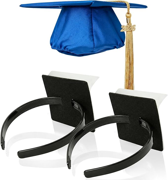 2026 Graduation Cap Headband, Grad Cap Headband, Anti-fall Hair Band for Grad Hat, Hat Accessories for Graduates