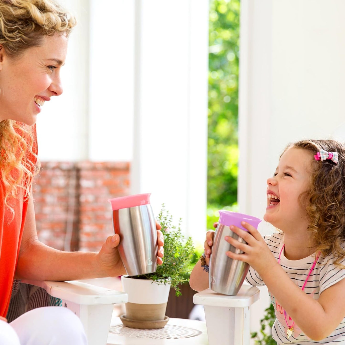 Munchkin Miracle Stainless Steel 360 Sippy Cup (Pink/Purple)